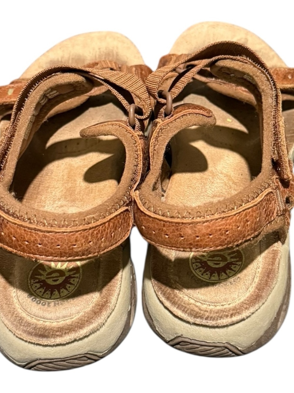 Earth Spirit Gelron 2000 Dewberry Leather Sandals Women's 8.5 Granola Gorpcore - Picture 7 of 10
